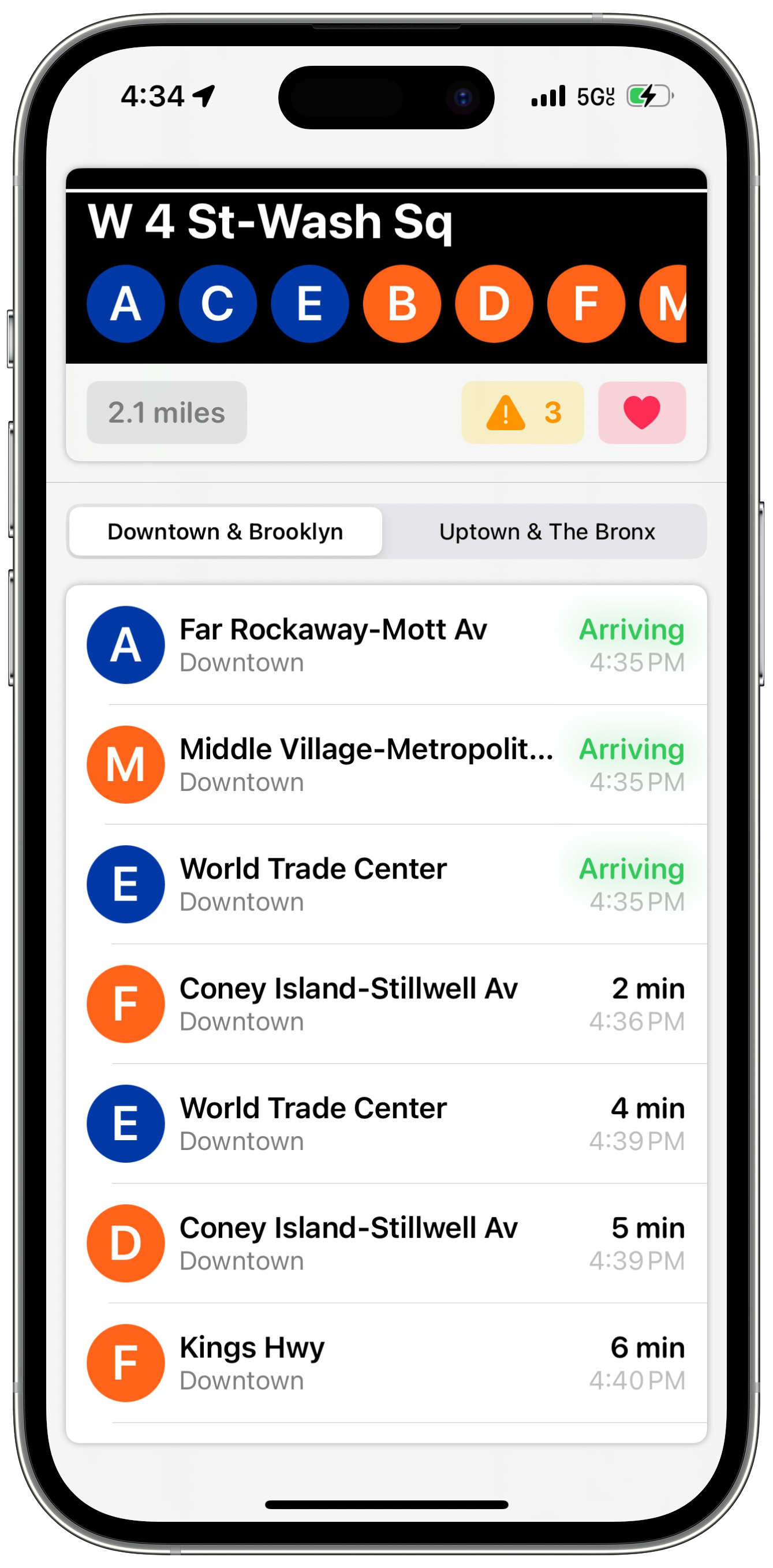 Choo Choo NYC app screenshot